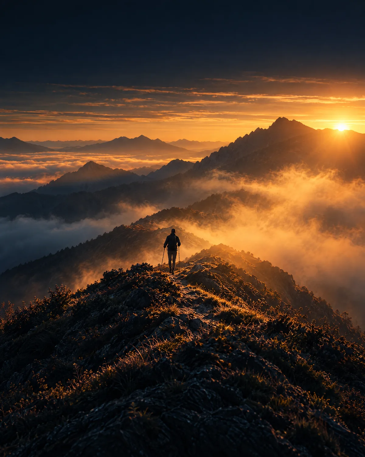 Hike at sunrise