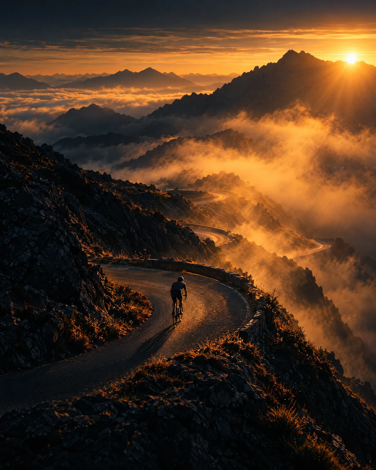 Ride at sunrise